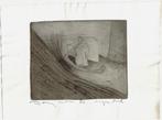 David Desjardijn ets 'Een Dagje Strand", 1980, gesigneerd, Moins de 50 cm, Comme neuf, Enlèvement, Création originale
