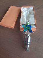 2 mondgeblazen flessenstoppen Murano "zeester", Verzamelen, Ophalen of Verzenden, Nieuw, Kristal, Overige typen