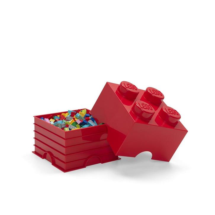 LEGO opbergdoos Brick 4. Stapelbaar Design box 6L. Rood, Kinderen en Baby's, Speelgoed | Duplo en Lego, Gebruikt, Lego, Ophalen of Verzenden