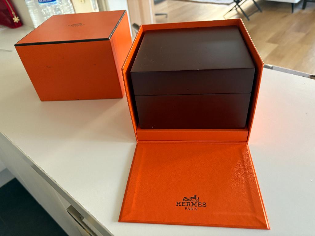 Coffret pour montre Hermès, Enlèvement, Comme neuf, Autres matériaux, Autres marques