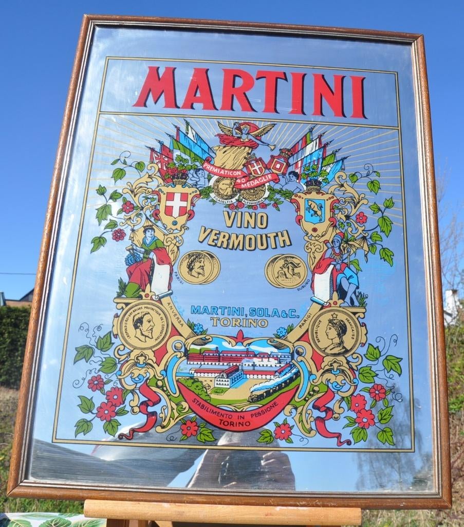 grand miroir publicitaire martini, Enlèvement ou Envoi, Comme neuf, Autres types