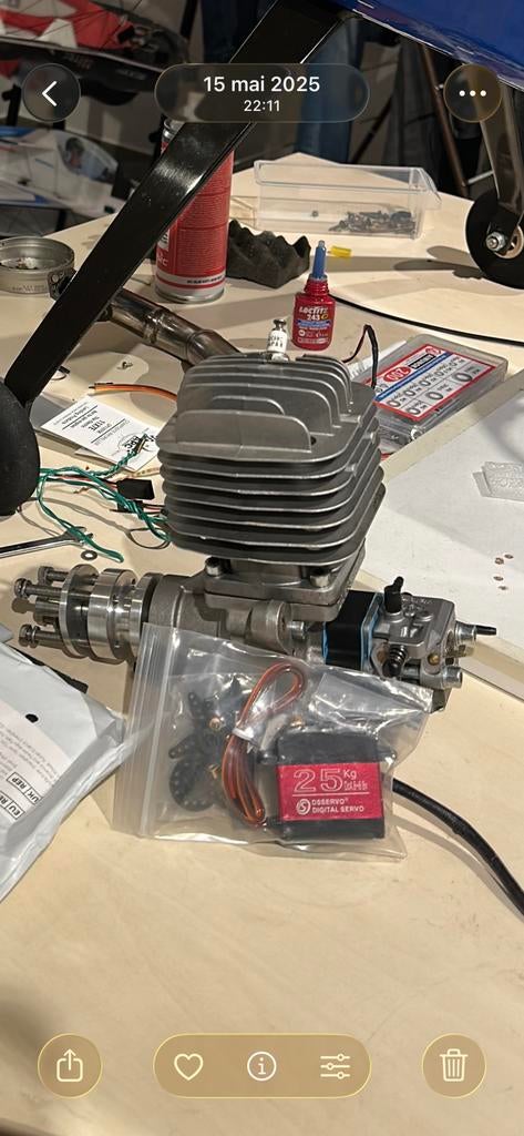 Moteur DLE55, Hobby & Loisirs créatifs, Modélisme | Radiocommandé & Téléguidé | Avions, Enlèvement ou Envoi, Utilisé