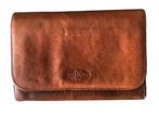 vintage portomonée leder Yves RENARD 1985-1990, Ophalen of Verzenden, Zo goed als nieuw, Bruin, Met knipsluiting