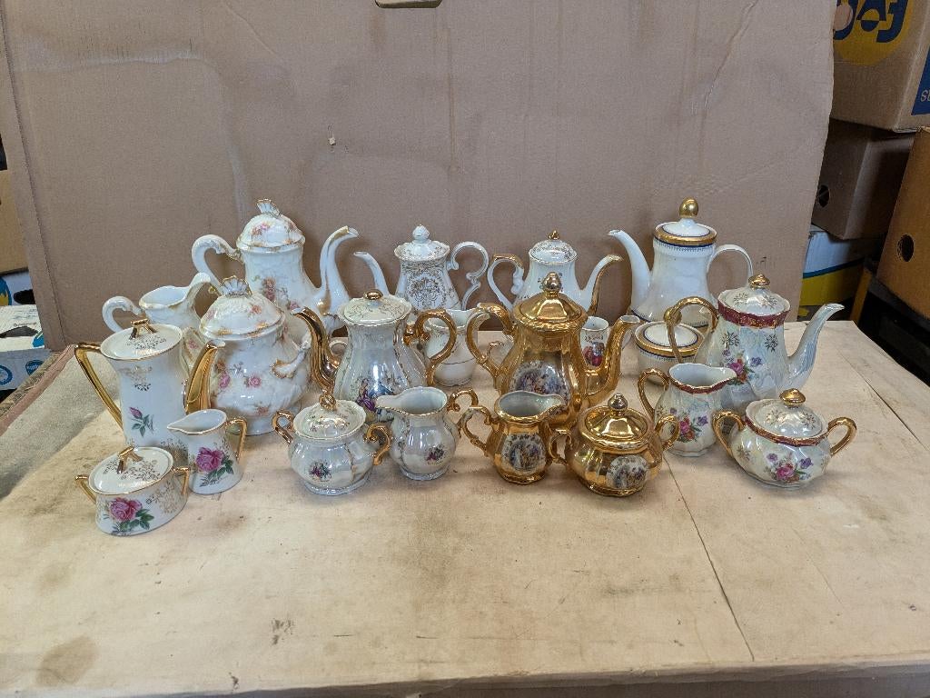 Lot de cafetière, pot à lait et sucrier complète, Antiquités & Art, Enlèvement