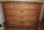 Commode en chêne quatre tiroirs, Maison & Meubles, Armoires | Commodes, Enlèvement, Chêne