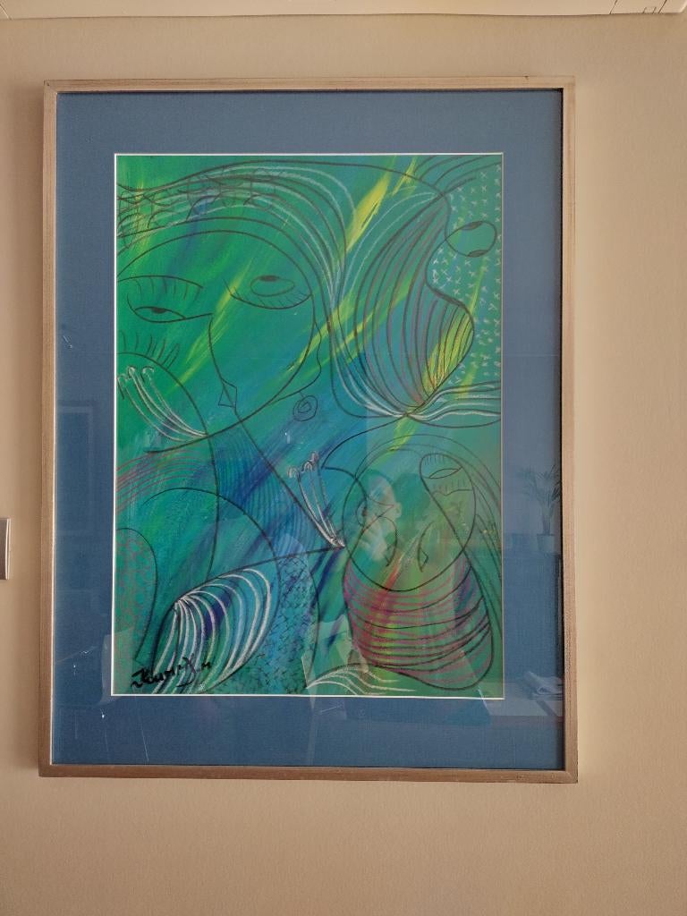 2 tableaux de l'artiste belgo-togolais Koumy., Enlèvement