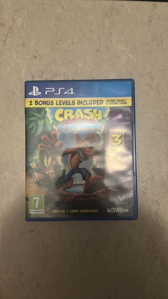 Crash bandicoot, 2 spelers, Zo goed als nieuw, Vanaf 7 jaar, Ophalen