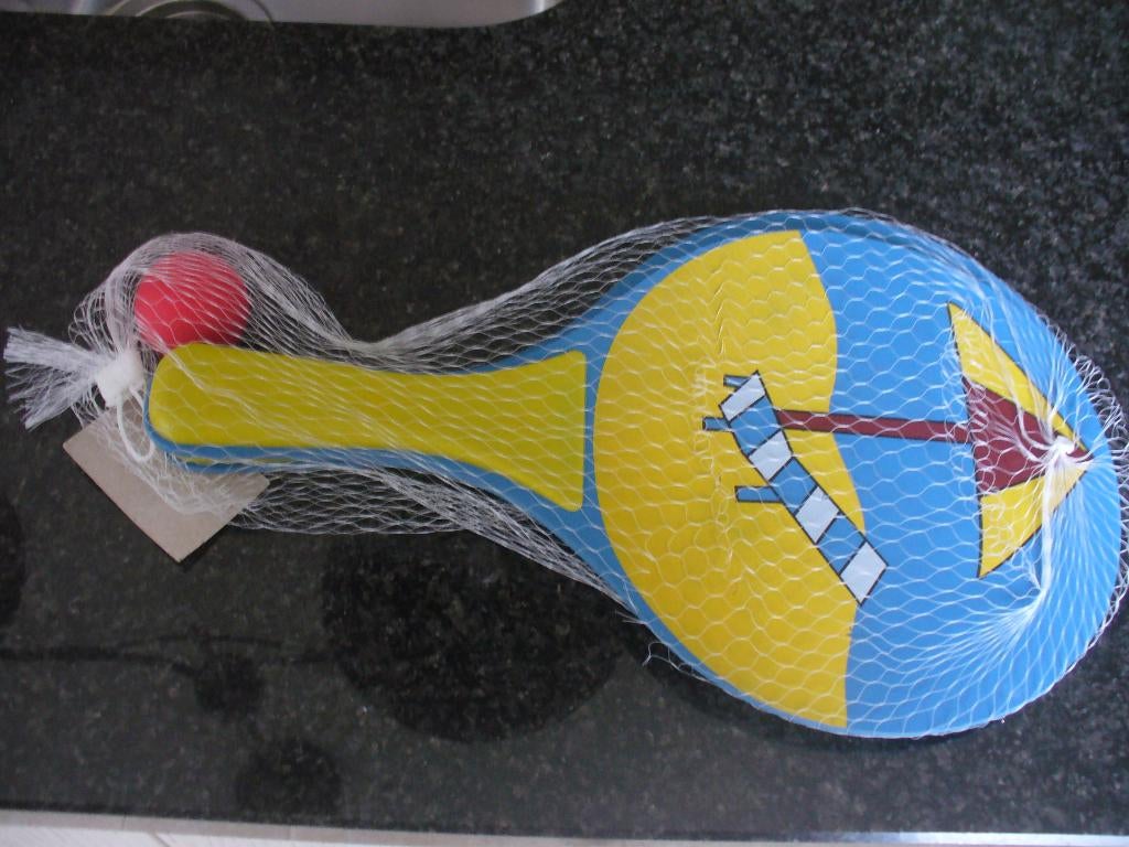 Beachball  houten setje    NIEUW, Sport en Fitness, Tafeltennis, Ophalen