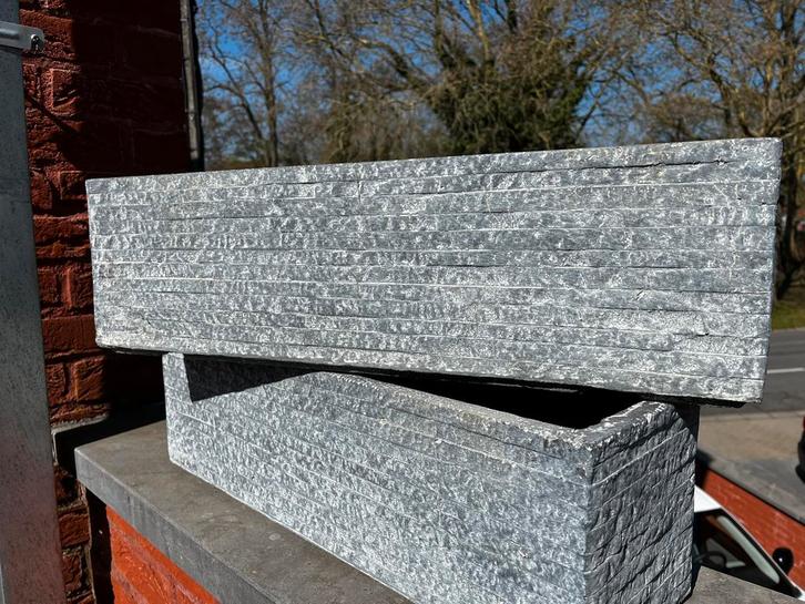 Lot jardinières graphite et pvc, Jardin & Terrasse, Bancs de jardin, Comme neuf, Enlèvement