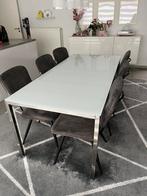 Eettafel glas ikea, Huis en Inrichting, Ophalen, Zo goed als nieuw, Glas