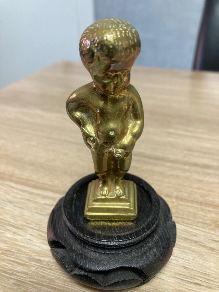 Koperen manneke pis, Antiek en Kunst, Ophalen of Verzenden, Koper