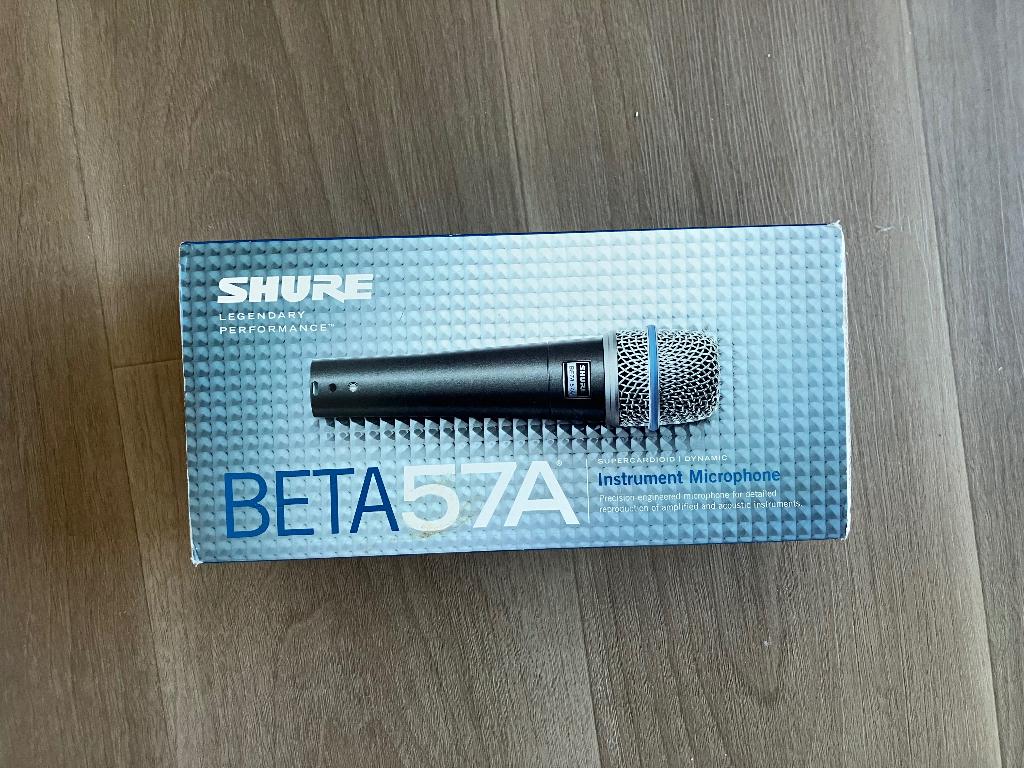 Shure Beta57A, Ophalen of Verzenden, Zo goed als nieuw, Studiomicrofoon