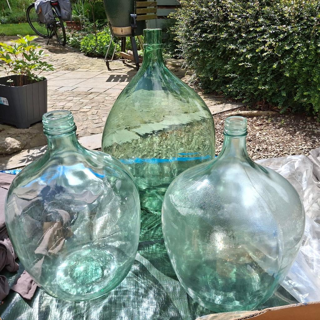 Dame jeanne flessen, Ophalen, Gebruikt