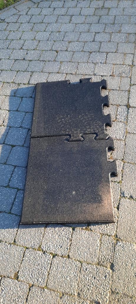 Rubberen buitentegels 4m2 in perfecte staat., Autos : Divers, Tapis de voiture, Enlèvement