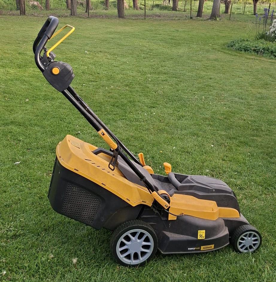 Grasmaaier - elektrisch - PowerPlus 420mm, Ophalen, Elektrische grasmaaier, Zo goed als nieuw, Powerplus
