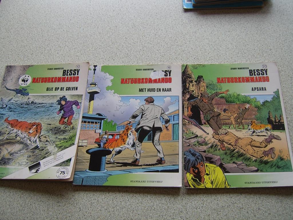 Stripverhalen van Bessy en Bessy natuurkommando, Meerdere stripboeken, Ophalen of Verzenden, Gelezen, Willy Vandersteen