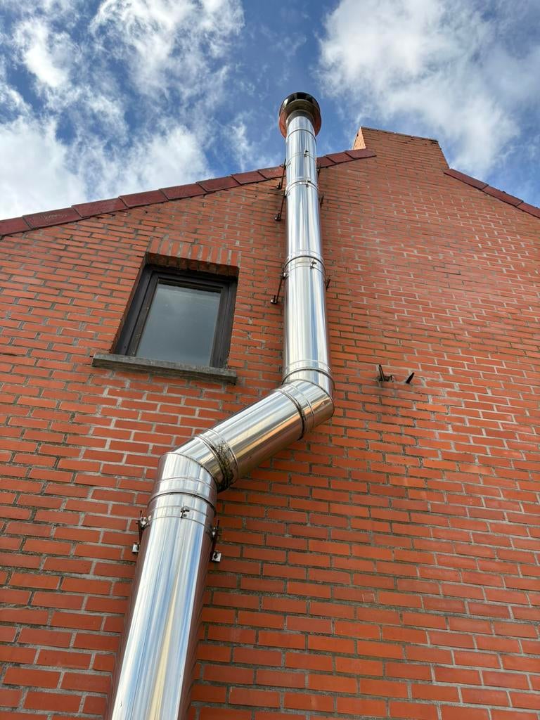 Inox Buizen, Bricolage & Construction, Tuyaux & Évacuations, Comme neuf, Coudes, Inox, Enlèvement