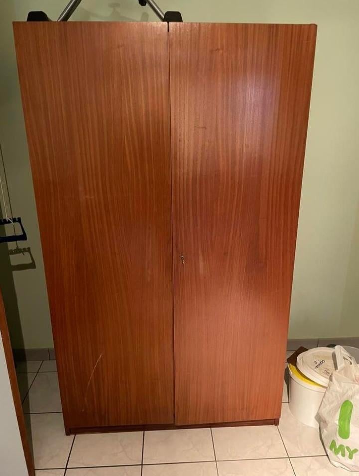 Retro vintage kledingkast, Huis en Inrichting, Kasten | Roldeurkasten en Archiefkasten, Ophalen of Verzenden