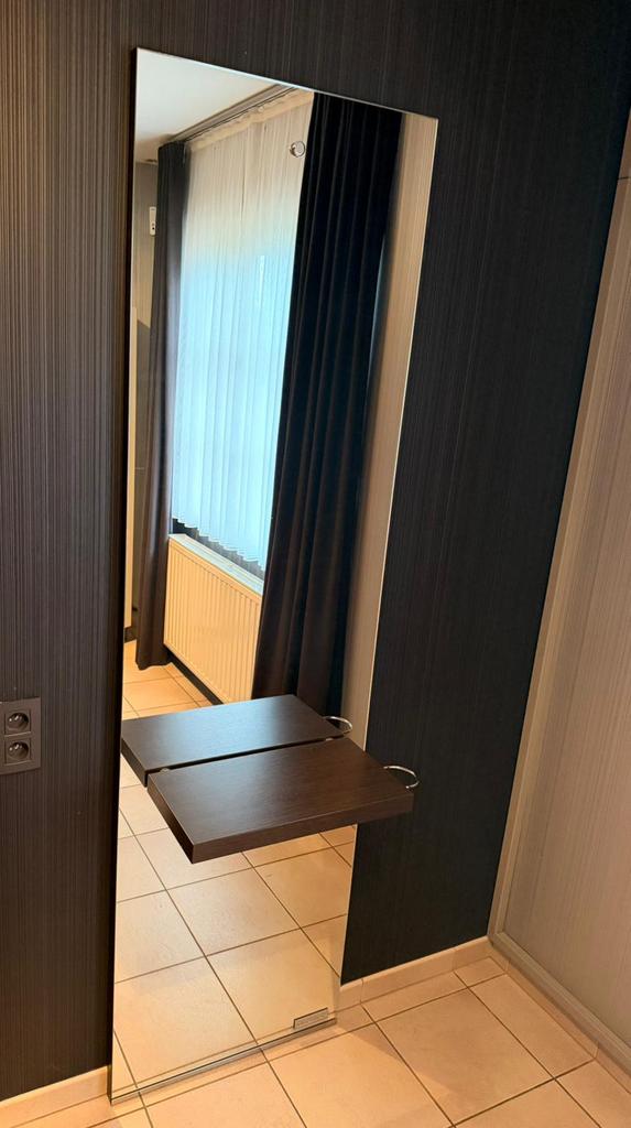 Kappersspiegel, Huis en Inrichting, Woonaccessoires | Spiegels, Ophalen, Zo goed als nieuw, Rechthoekig