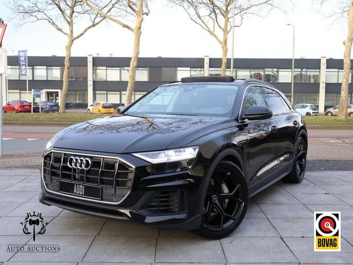 Audi Q8 55 eTFSI Quattro 340PK | Panodak | Vol Leer | Keyles, Autos, Audi, Entreprise, Q8, 4x4, ABS, Phares directionnels, Régulateur de distance