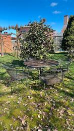 Metalen tuintafel, Ophalen, Gebruikt, Rond, Metaal