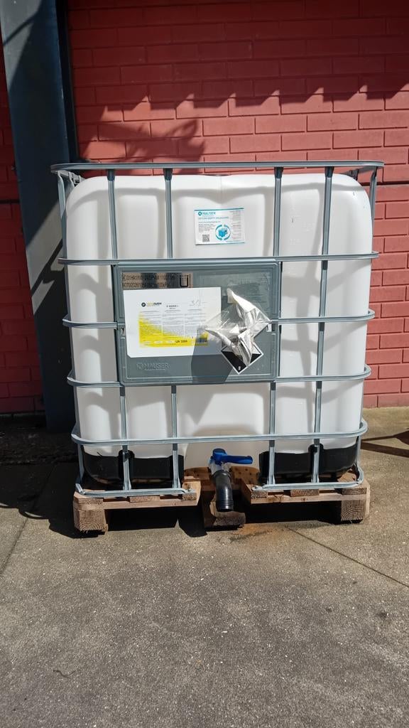 3x watertank 1000L, Tuin en Terras, Regentonnen, Ophalen