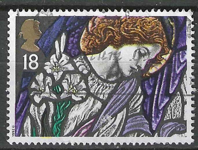 Groot-Brittannie 1992 - Yvert 1640 - Glasramen  (ST), Postzegels en Munten, Postzegels | Europa | UK, Verzenden, Gestempeld