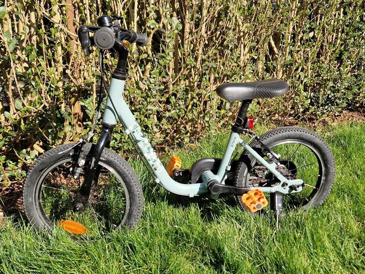 Kinderfiets 14 inch aluminium, Vélos & Vélomoteurs, Vélos | Vélos pour enfant, Comme neuf, Moins de 16 pouces, Stabilisateurs