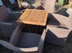 Ensemble de table de jardin en teck avec 4 sièges, Jardin & Terrasse, Enlèvement, Salons de jardin