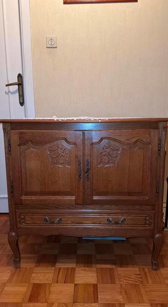 Dressoir bijzetkastje eikenhout, Antiek en Kunst, Antiek | Meubels | Bedden, Ophalen
