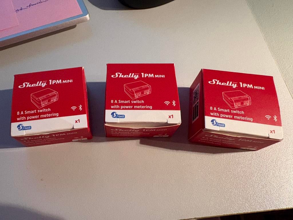 SHELLY 1PM mini smart switch met powermeter, Elektronische apparatuur, Onderdelen en Toebehoren, Nieuw, Ophalen of Verzenden