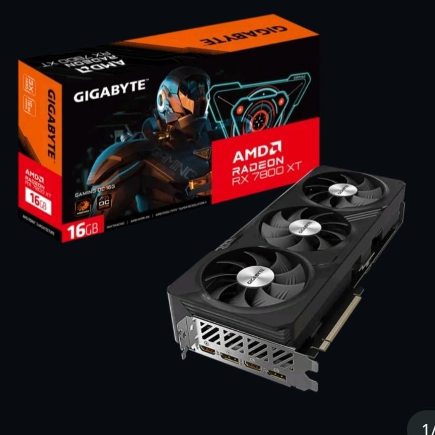 Gigabyte 7800xt met doos en garantie aanwezig, Ophalen