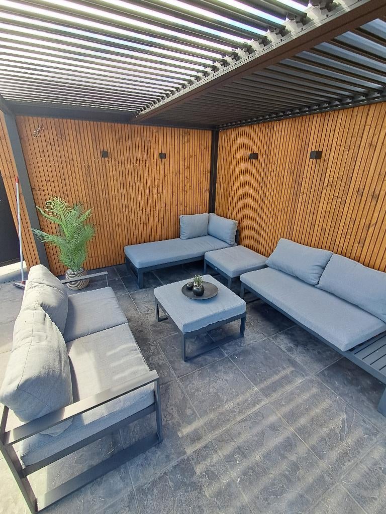 Loungeset, Ophalen, Gebruikt, Aluminium, Loungeset