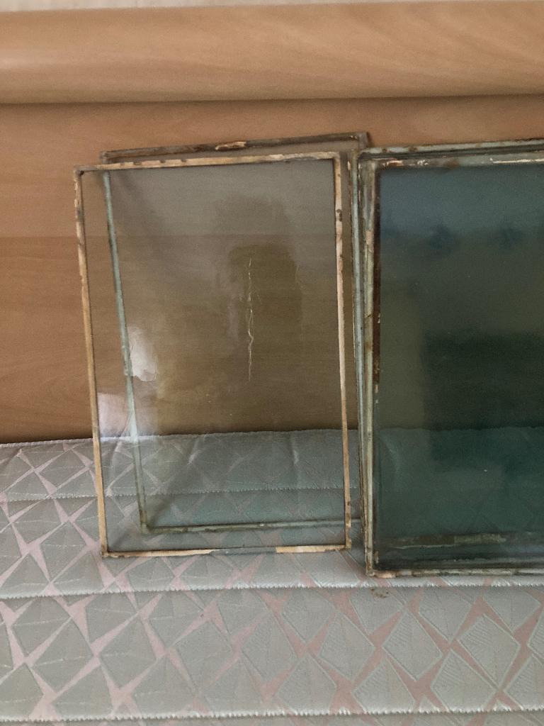 Glasplaatjes in lood, Doe-het-zelf en Bouw, Glas en Ramen, Gebruikt, Minder dan 80 cm, Overige typen, Ophalen of Verzenden