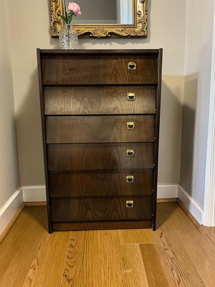 vintage houten schoenenkast / kleppenkast, Antiek en Kunst, Curiosa en Brocante, Ophalen