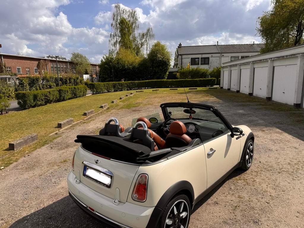 Mini Cabrio Benzine, Auto's, Voorwielaandrijving, Cabriolet, Beige, Leder