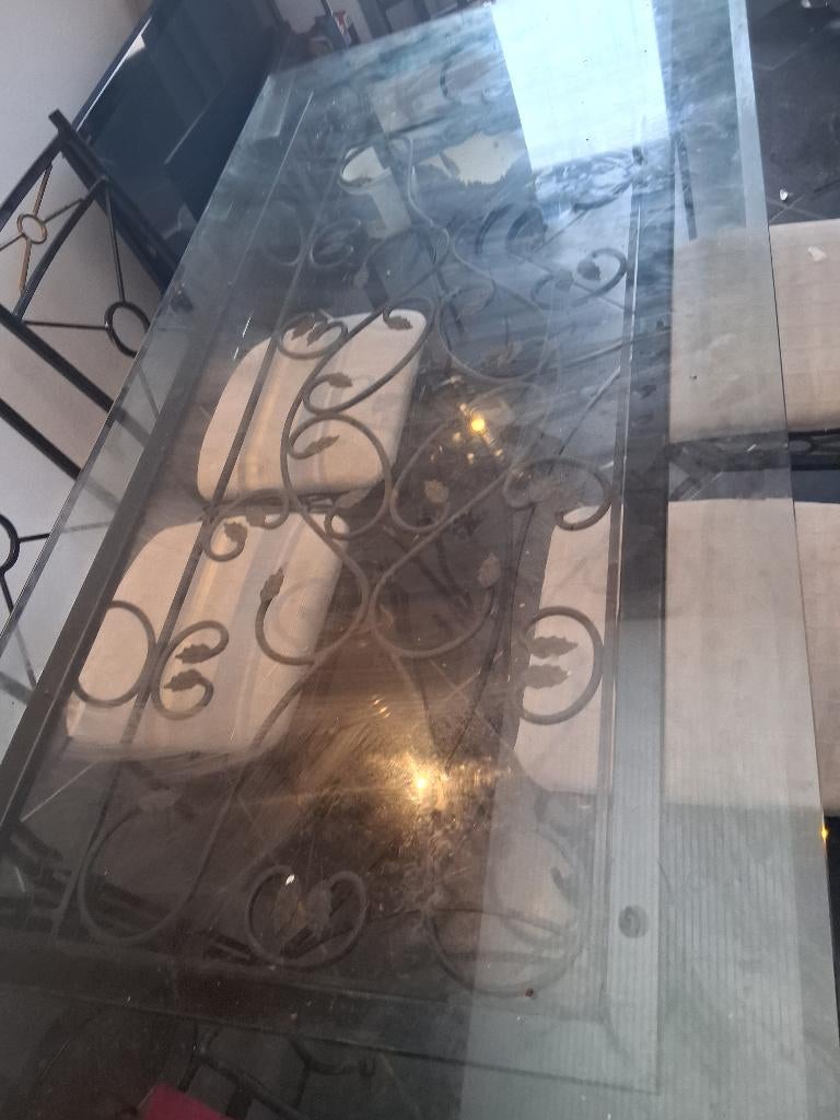 Salle a manger, En fer forgé, 100 à 150 cm, Enlèvement, Utilisé