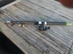 Uitschuifbare hengel merk Arca met daiwa molen, Enlèvement, Utilisé, Moulinet