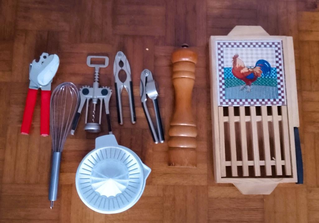 verschillende keukenbenodigheden / keukengerief / 8 stuks, Ophalen, Zo goed als nieuw, Los bestek