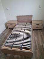 Stevig 1 persoonsbed met lattenbodem, Huis en Inrichting, Slaapkamer | Bedden, Ophalen, Gebruikt, 90 cm, Eenpersoons