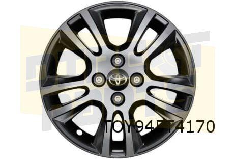 Toyota Aygo velg Aluminium 15'' dubbele 5-spaaks hoogglans z, Neuf, 15 pouces, -, Véhicule de tourisme