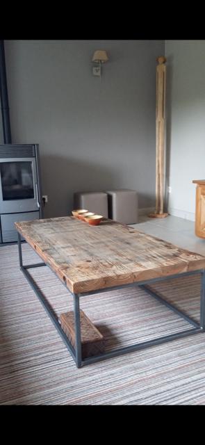 Salontafel, Huis en Inrichting, Tafels | Salontafels, Gebruikt, 100 tot 150 cm, Minder dan 50 cm, Rechthoekig