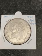 Prachtige 5 francs 1868 korte protège pos. A  !, Zilver, Ophalen of Verzenden, Losse munt, Zilver