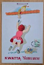 Chocolat KWATTA Manœuvre Carton publicitaire 1932, Enlèvement ou Envoi, Utilisé, Panneau publicitaire