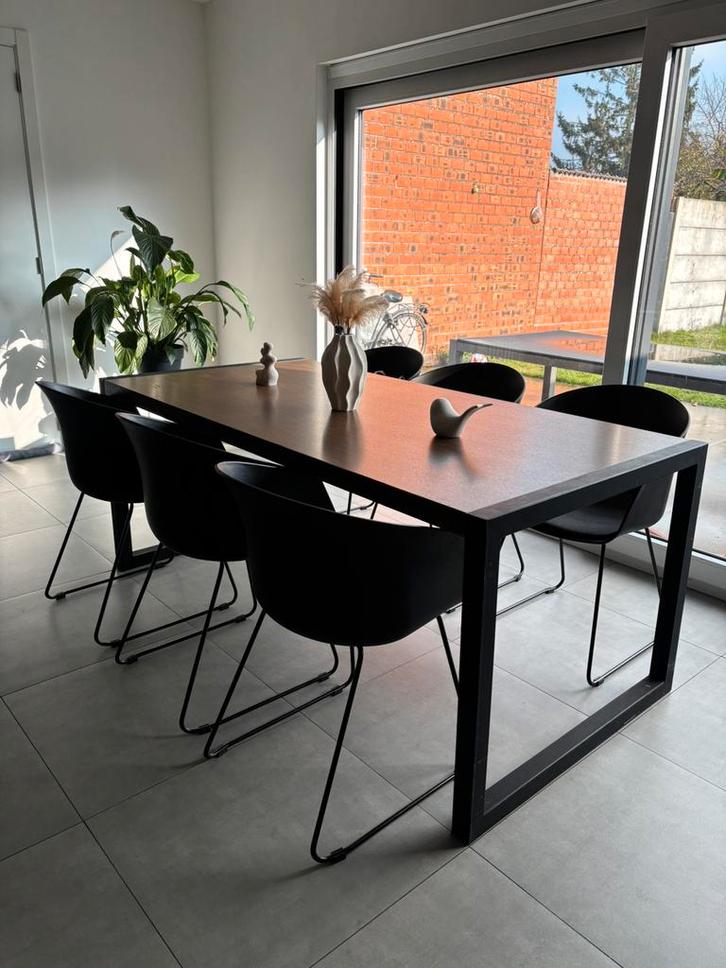 Moderne Eettafel 180 x 90 cm, Huis en Inrichting, Tafels | Eettafels, Zo goed als nieuw, Ophalen