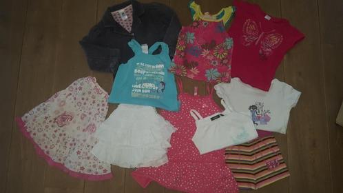 Setje meisjeskledij maat 98 : T-shirts, rokken, jas, short.., Kinderen en Baby's, Kinderkleding | Maat 98, Zo goed als nieuw, Meisje