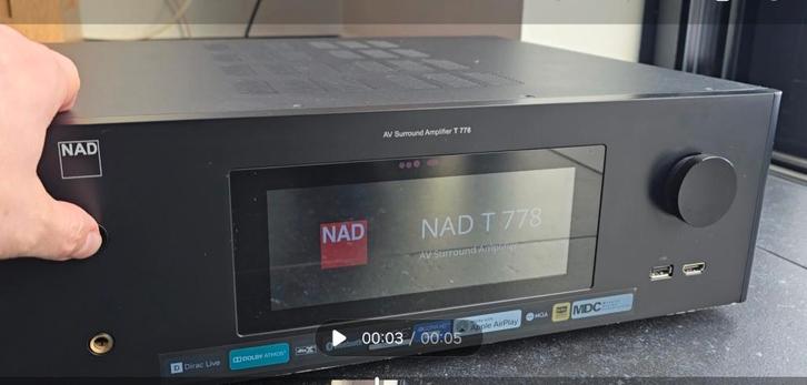 Ampli home cinéma NAD T778 (à réparer), TV, Hi-fi & Vidéo, Amplificateurs & Ampli-syntoniseurs, Ne fonctionne pas, 7.1, 60 à 120 watts