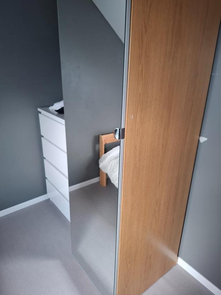 Armoire Pax avec porte miroir, Huis en Inrichting, Kasten | Kleerkasten, Gebruikt, 200 cm of meer, 50 tot 100 cm, 50 tot 75 cm