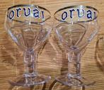 ORVAL - glazen met of zonder emaille (2), Comme neuf, Autres marques, Enlèvement ou Envoi, Verre ou Verres