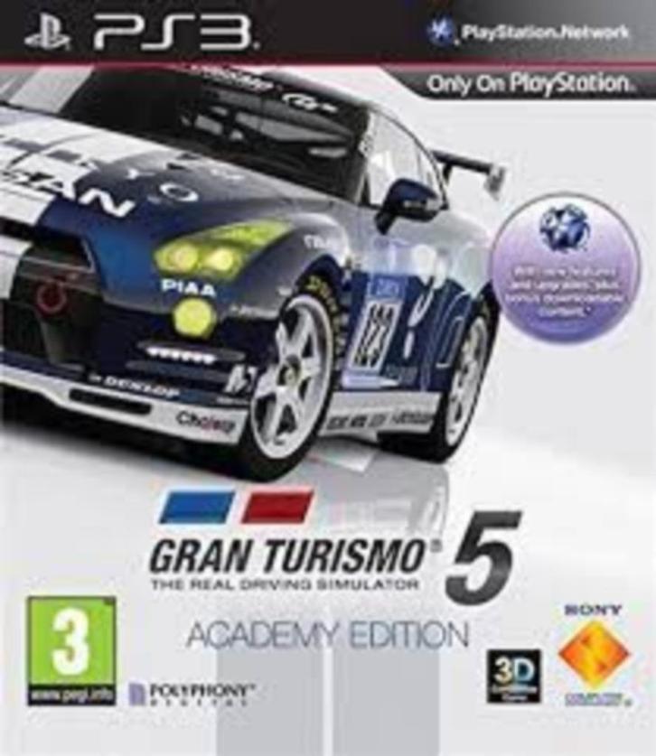 Gran Turismo 5 Academy-editie (PS3), Games en Spelcomputers, Games | Sony PlayStation 3, Zo goed als nieuw, Simulatie, 3 spelers of meer